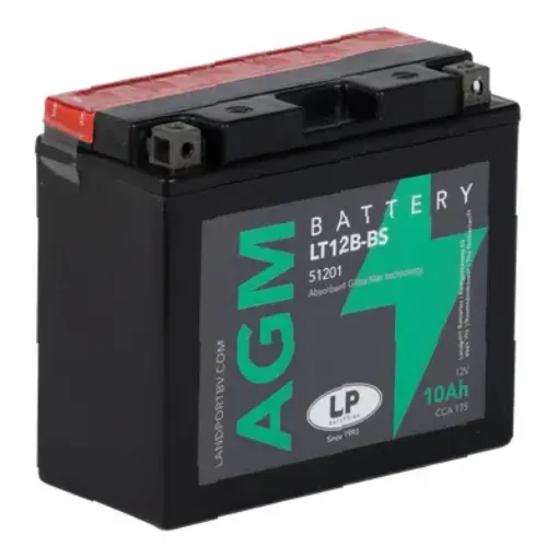 Slika Landport LT12B-BS L+ 12V 10Ah AGM starterski akumulator za motocikl