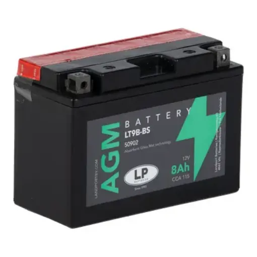 Slika Landport LT9B-BS D+ 12V 8Ah AGM starterski akumulator za motocikl