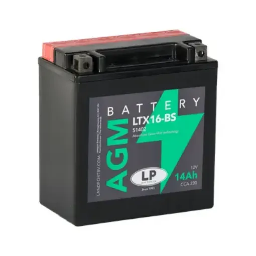 Slika Landport LTX16-BS L+ 12V 14Ah AGM starterski akumulator za motocikl