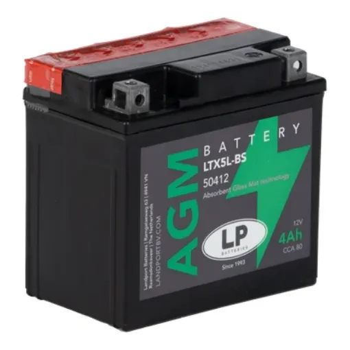 Slika Landport LTX5L-BS D+ 12V 4Ah AGM starterski akumulator za motocikl