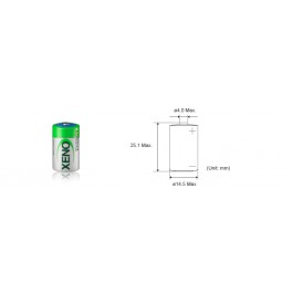 Xeno XL-050F AX 1/2AA 3.6V 1.2Ah industrijska litijumska baterija