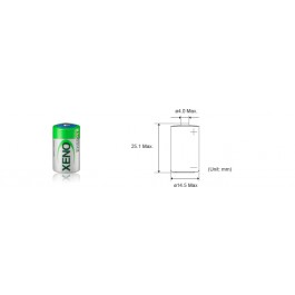 Xeno XL-050F STD 1/2AA 3.6V 1.2Ah industrijska litijumska baterija