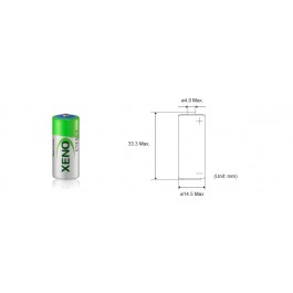 Xeno XL-055F T2 2/3AA 3.6V 1.65Ah industrijska litijumska baterija