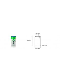 Xeno XL-050F STD 1/2AA 3.6V 1.2Ah industrijska litijumska baterija
