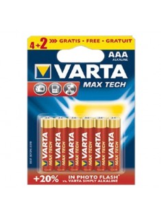 Varta Max Tech LR03 4+2 1.5V alkalna baterija